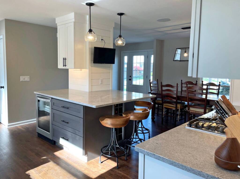 white cabinets