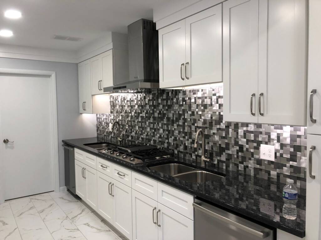 white cabinets